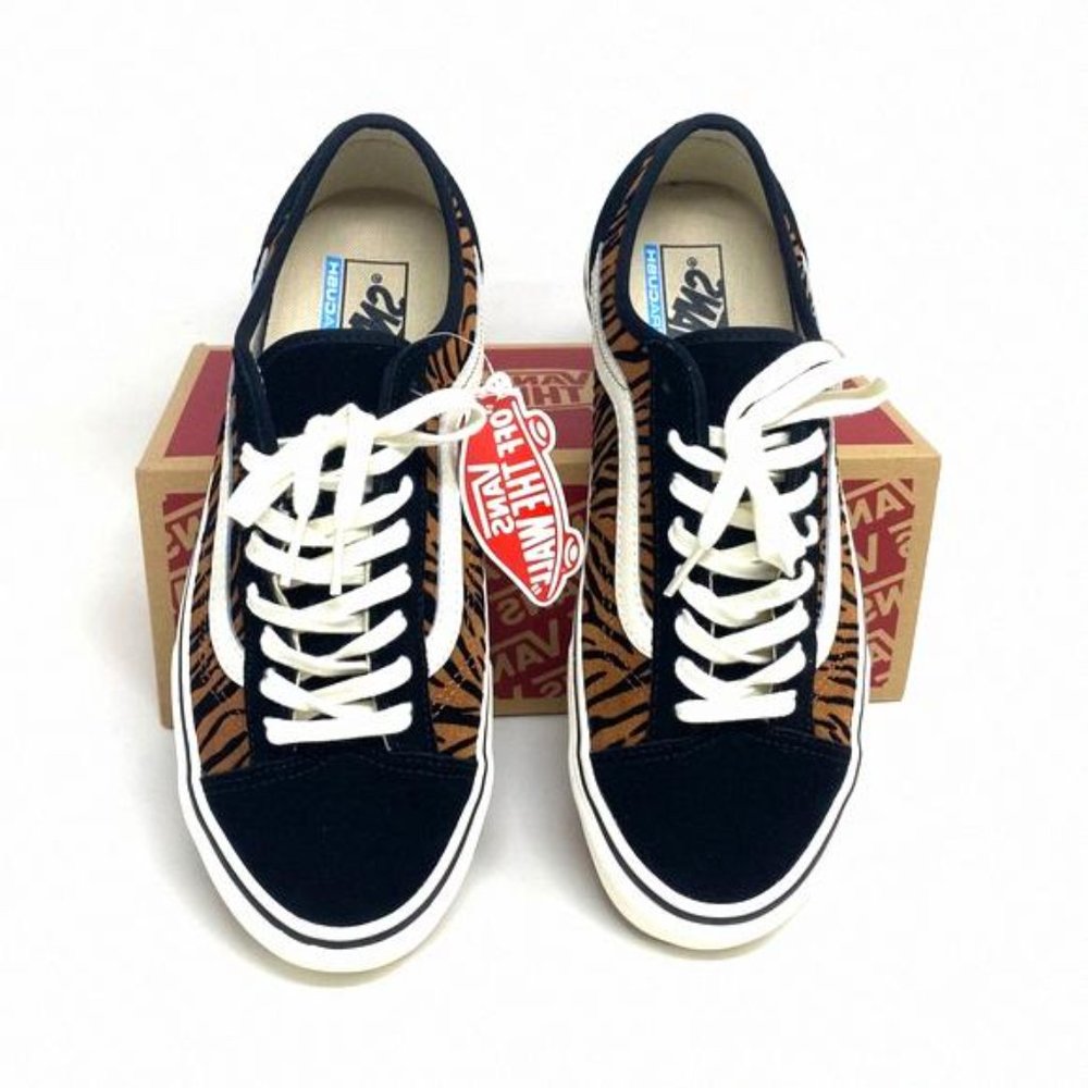 💖MEGA SALE💖VANS Women VN0A5HYR9ZY Style 36 Decon Brown Stripes Animal SF - Picture 3 of 11